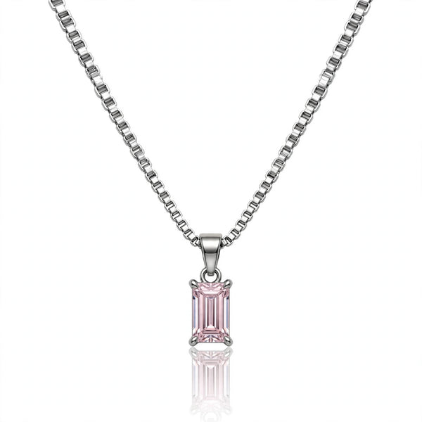Collana “Fancy Pink” Baguette