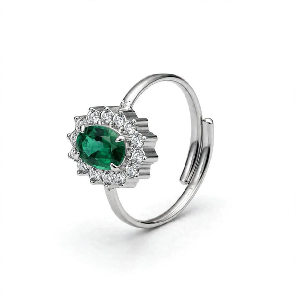 Anello "Kate Smeraldo" Regolabile