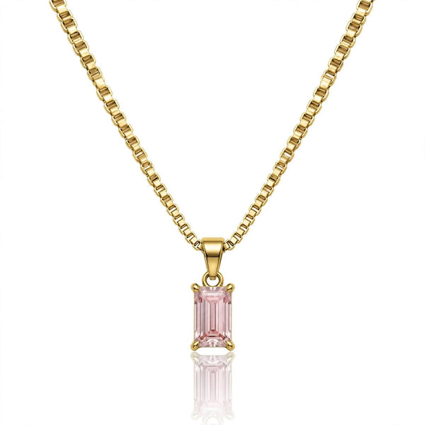 Collana “Fancy Pink” Baguette