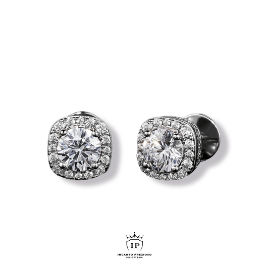ORECCHINI DIAMOND ARGENTO 925