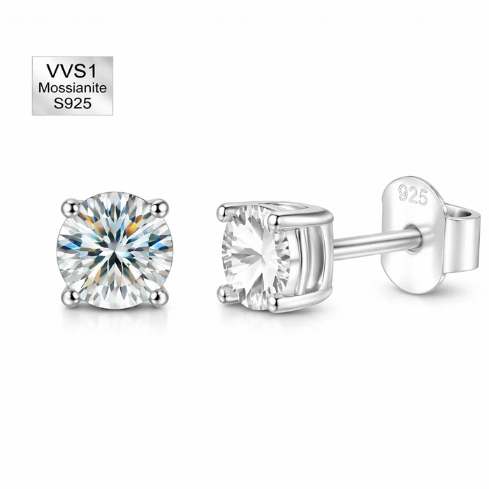Orecchini “Punto Luce Moissanite”