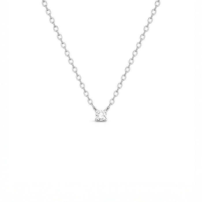 Collana "Punto Luce" Argento 925 e Moissanite