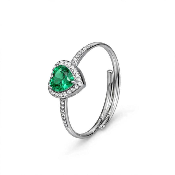 Anello "Angelic Smeraldo" Regolabile