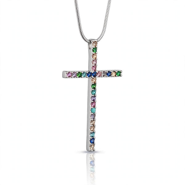 Collana Croce "Raimbow"
