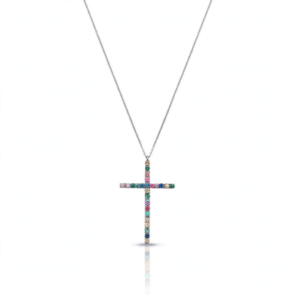Collana Croce "Raimbow"